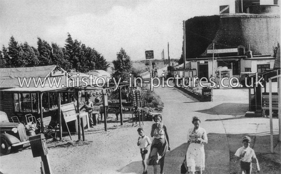 Martello Tower and Shopping Centre, St Osyth, Essex. c.1950's